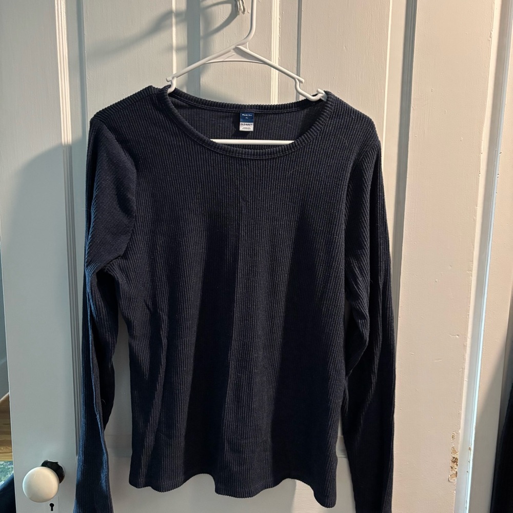 Old Navy Women's Navy Long Sleeve Tee